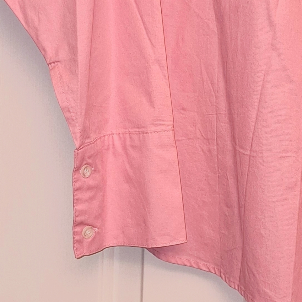 Pol Oversized Pink Button Down Collared Shirt Nwot - image 3